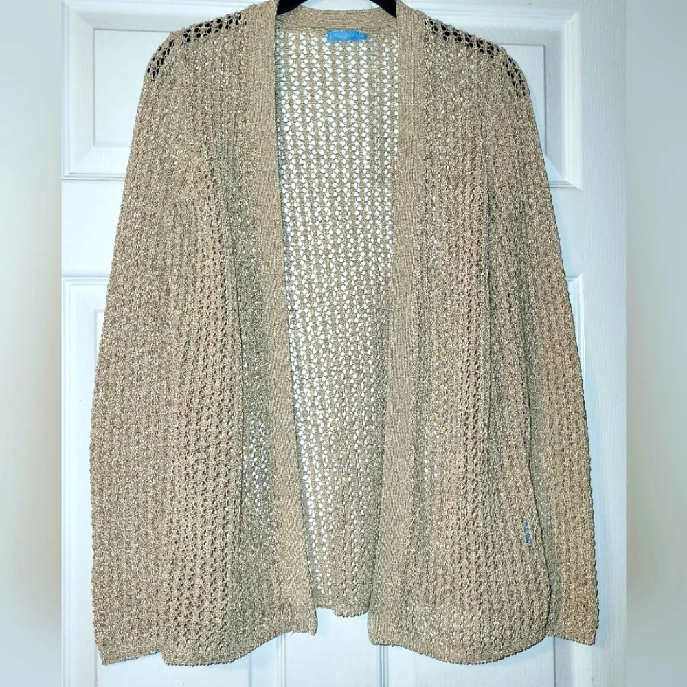 J McLaughlin Open Work Crochet Cardigan Women's Size Small - Picture 1 of 7